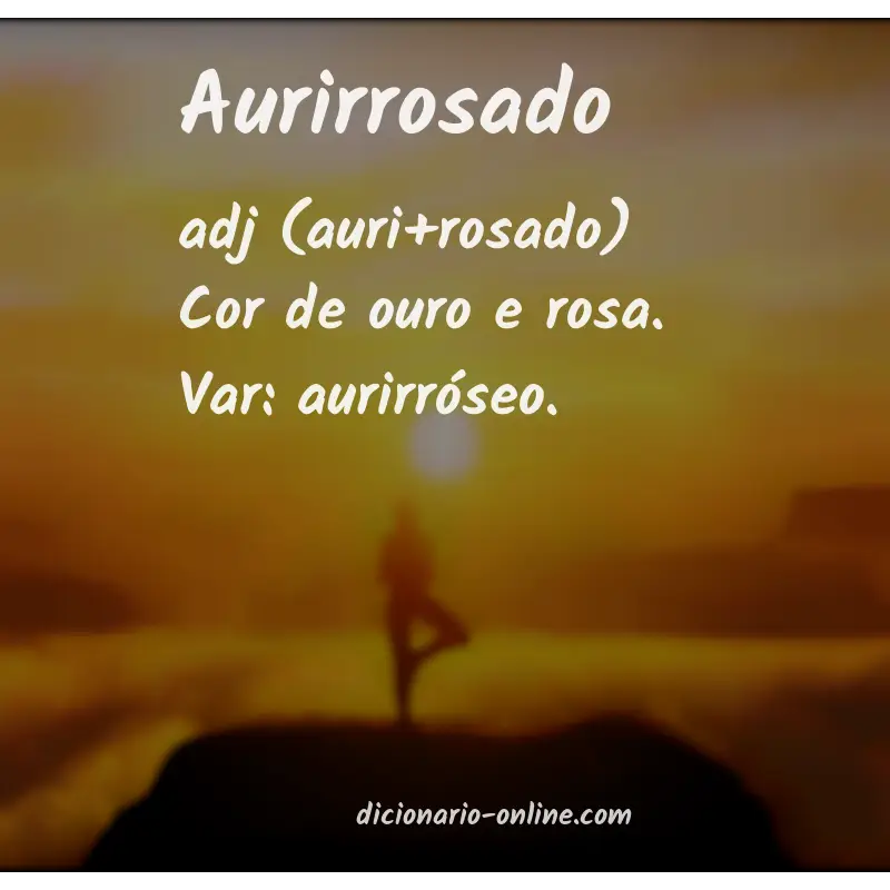 Significado de aurirrosado