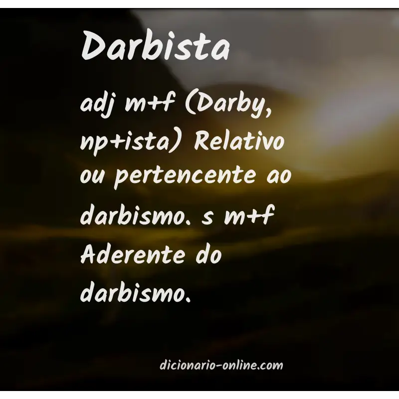 Significado de darbista