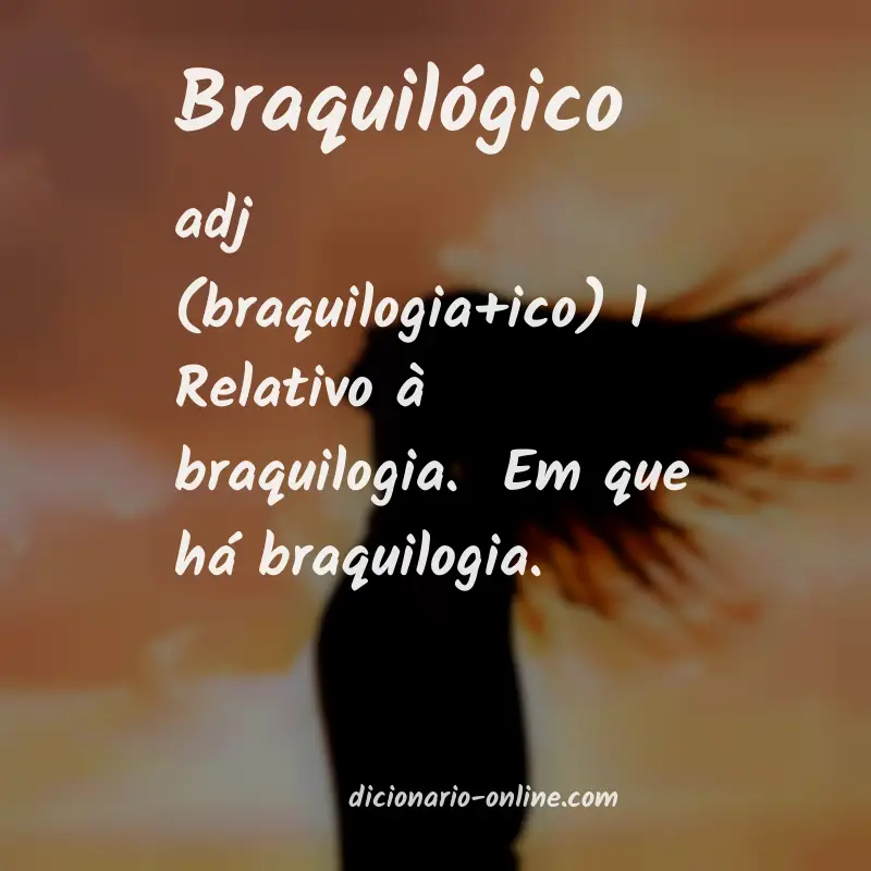 Significado de braquilógico