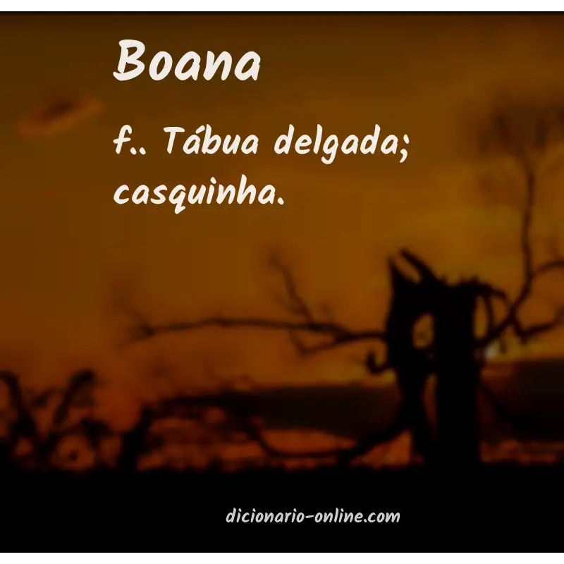 Significado de boana