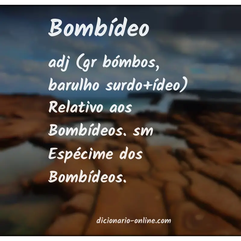 Significado de bombídeo