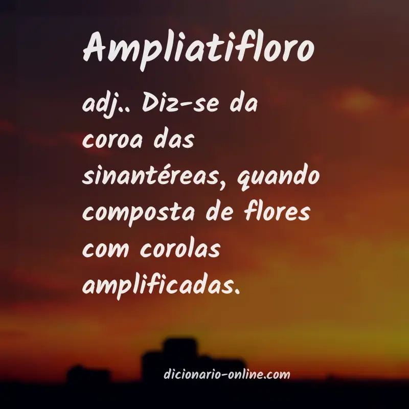 Significado de ampliatifloro