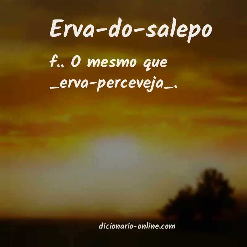 Significado de erva-do-salepo