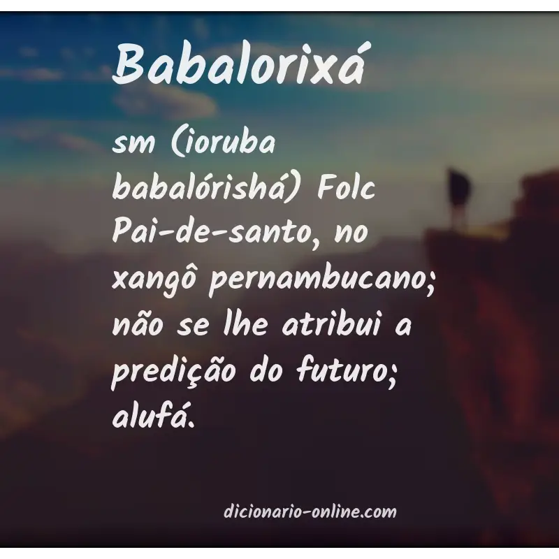 Significado de babalorixá