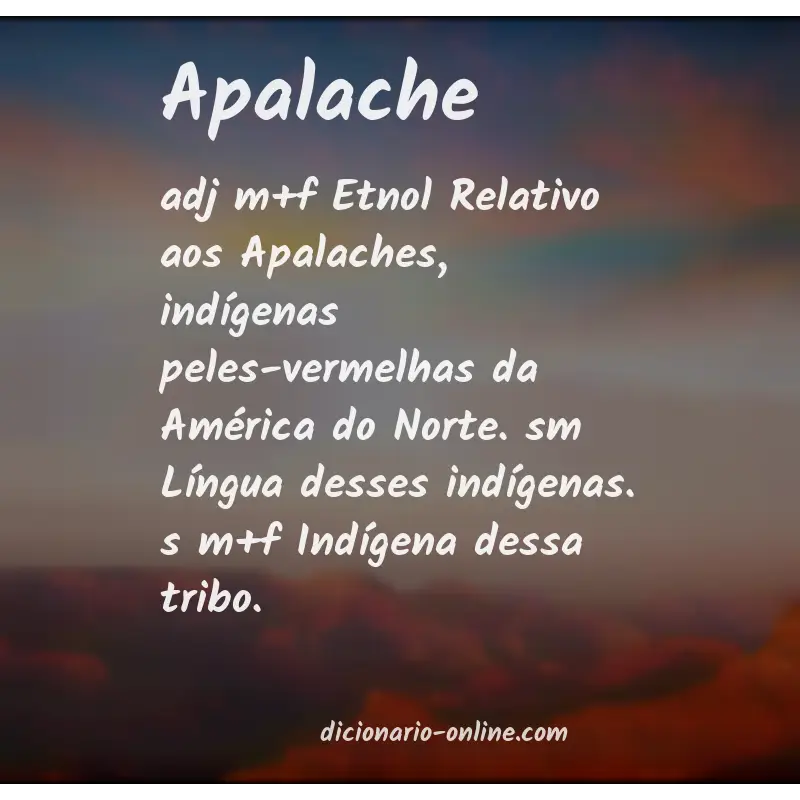Significado de apalache