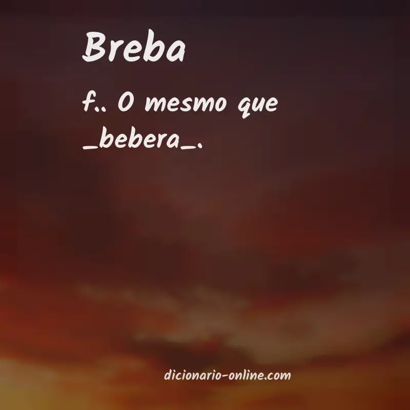 Significado de breba