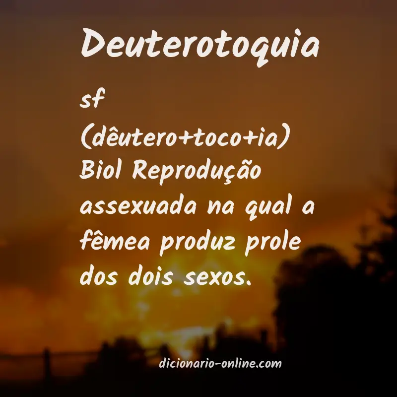 Significado de deuterotoquia