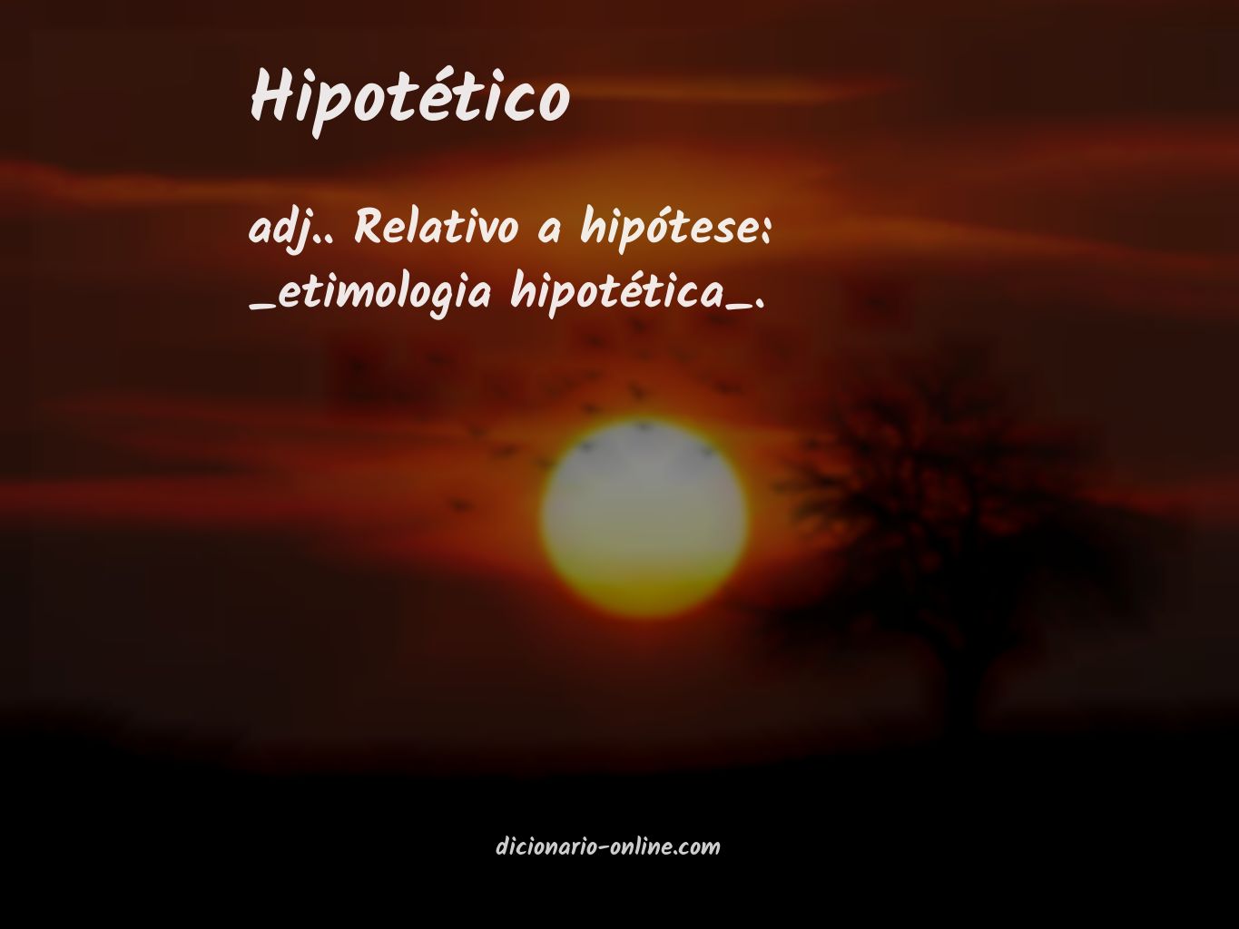 Significado de hipotético