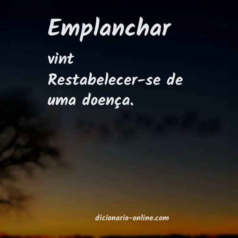Significado de emplanchar