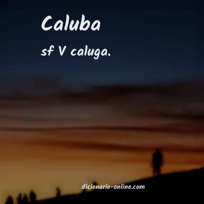 Significado de caluba