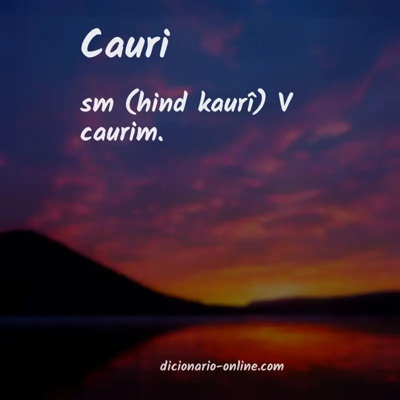 Significado de cauri