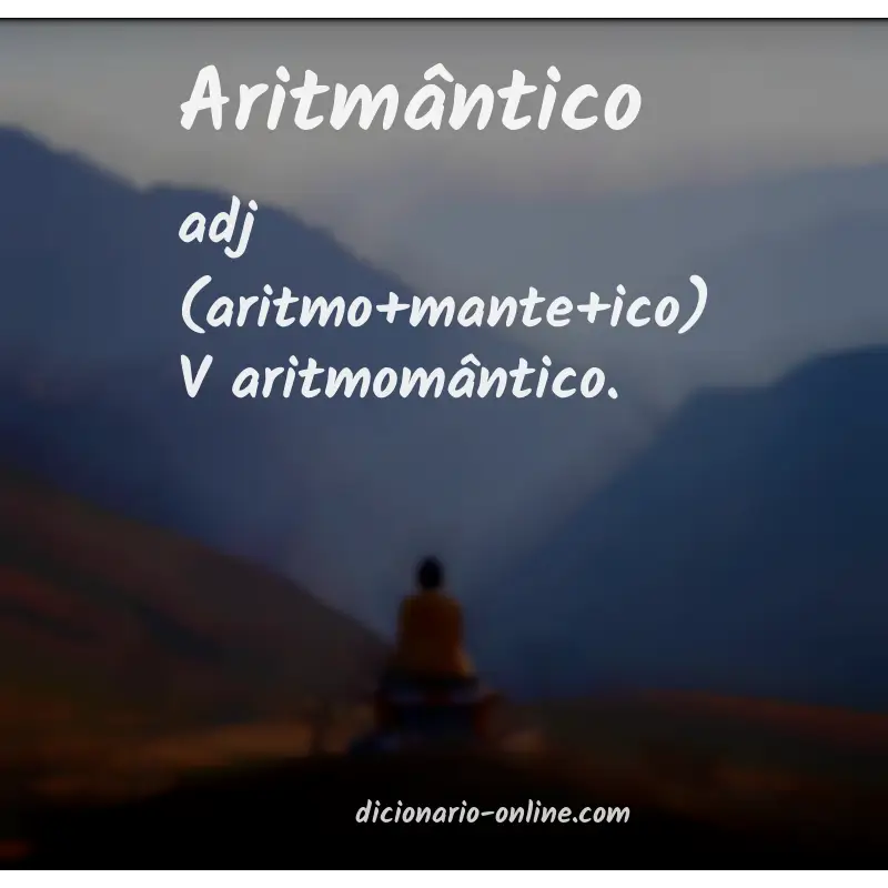 Significado de aritmântico