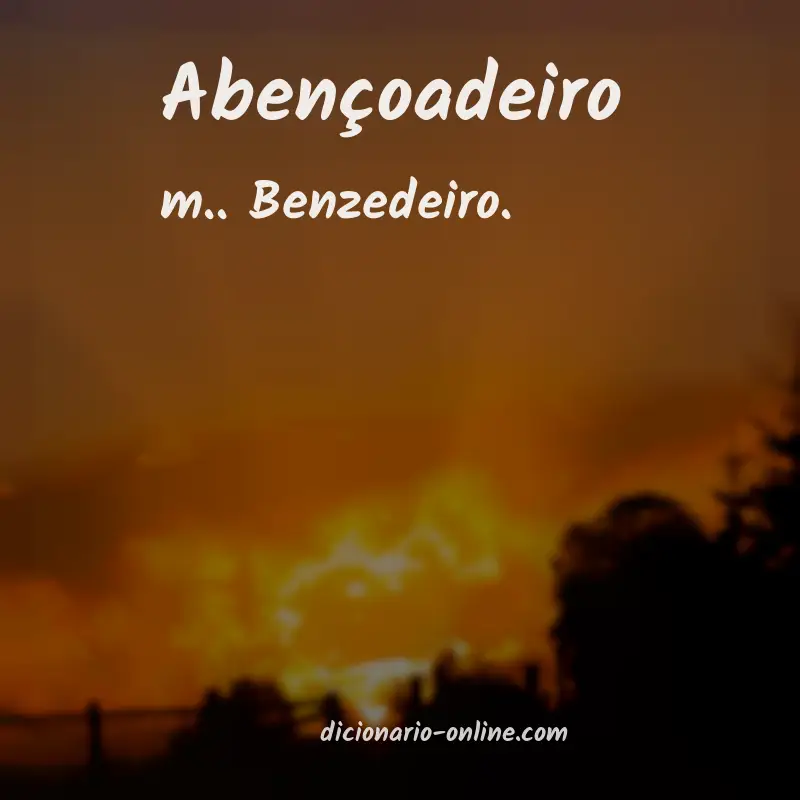 Significado de abençoadeiro