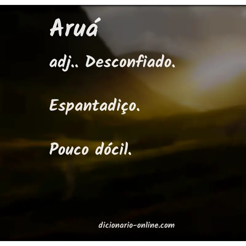 Significado de aruá