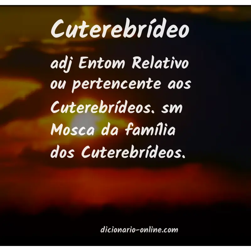 Significado de cuterebrídeo