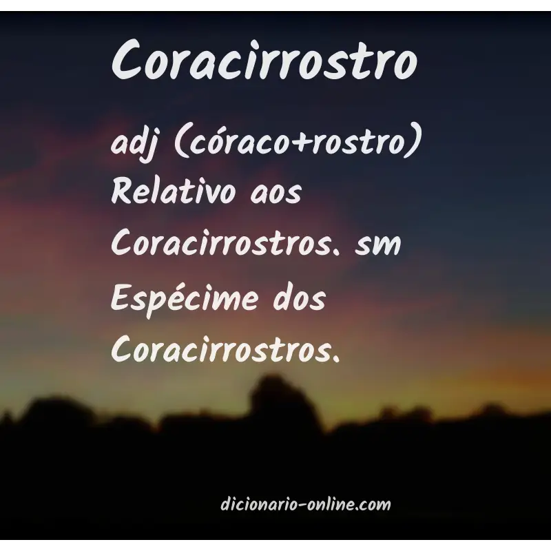 Significado de coracirrostro