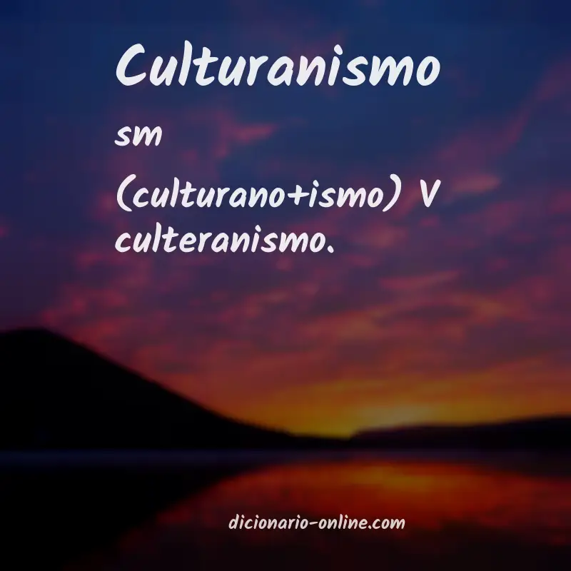 Significado de culturanismo