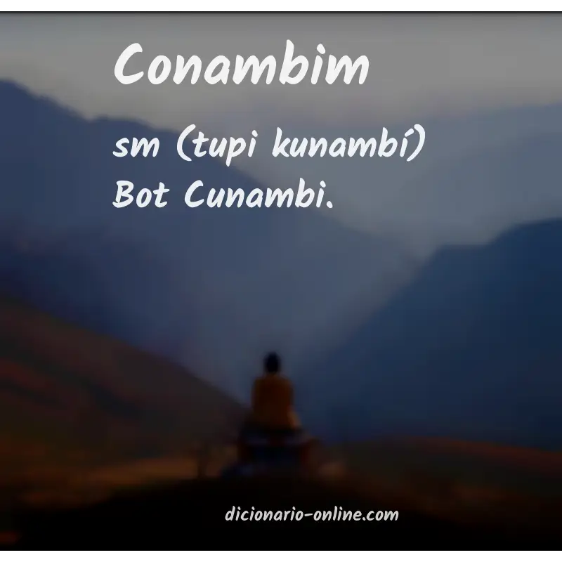 Significado de conambim