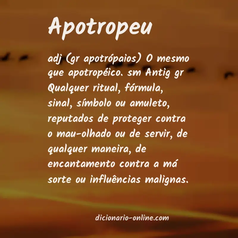 Significado de apotropeu