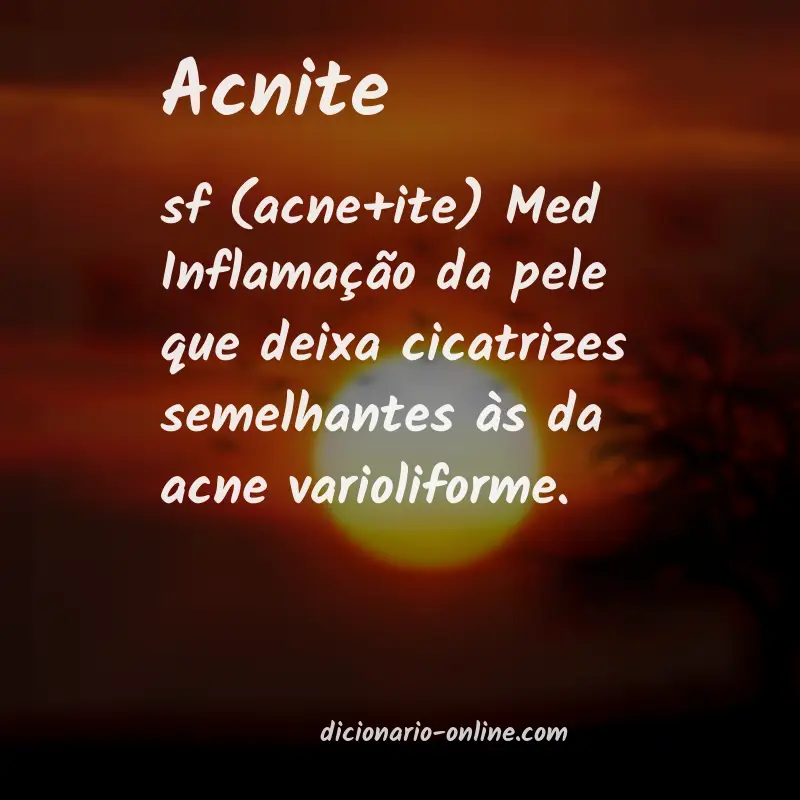 Significado de acnite