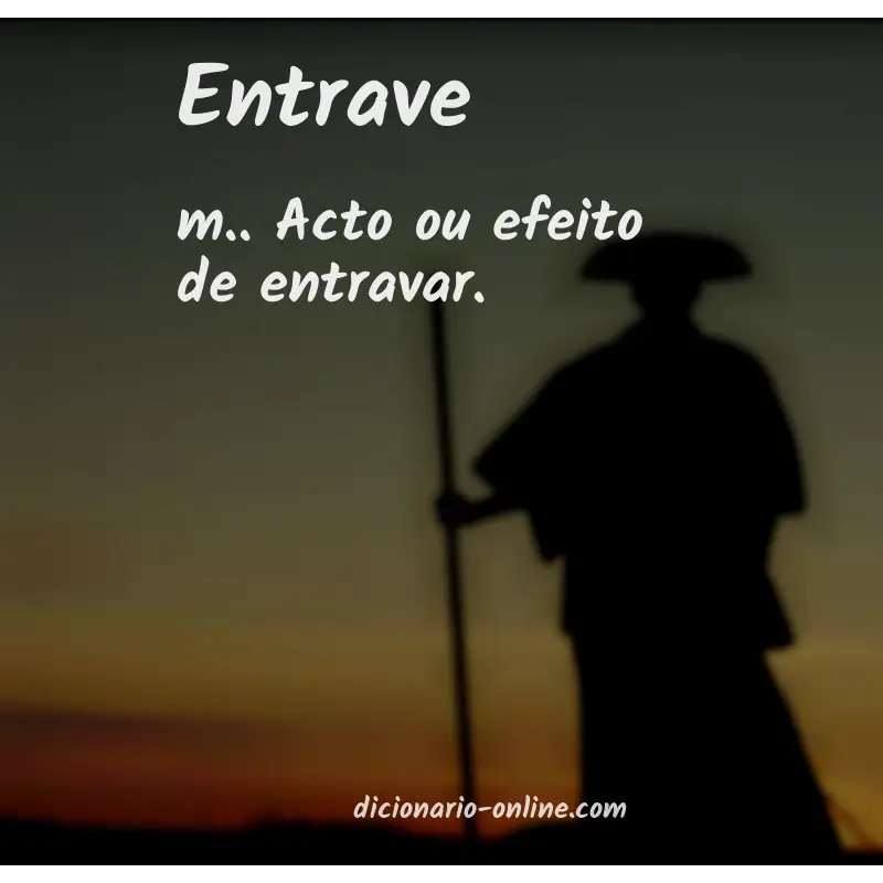 Significado de entrave