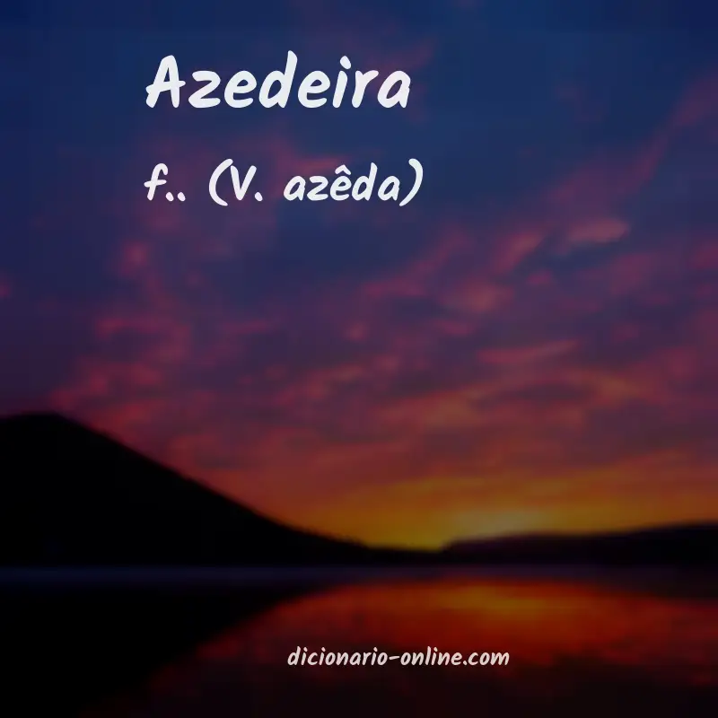 Significado de azedeira
