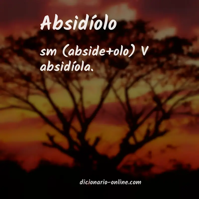 Significado de absidíolo