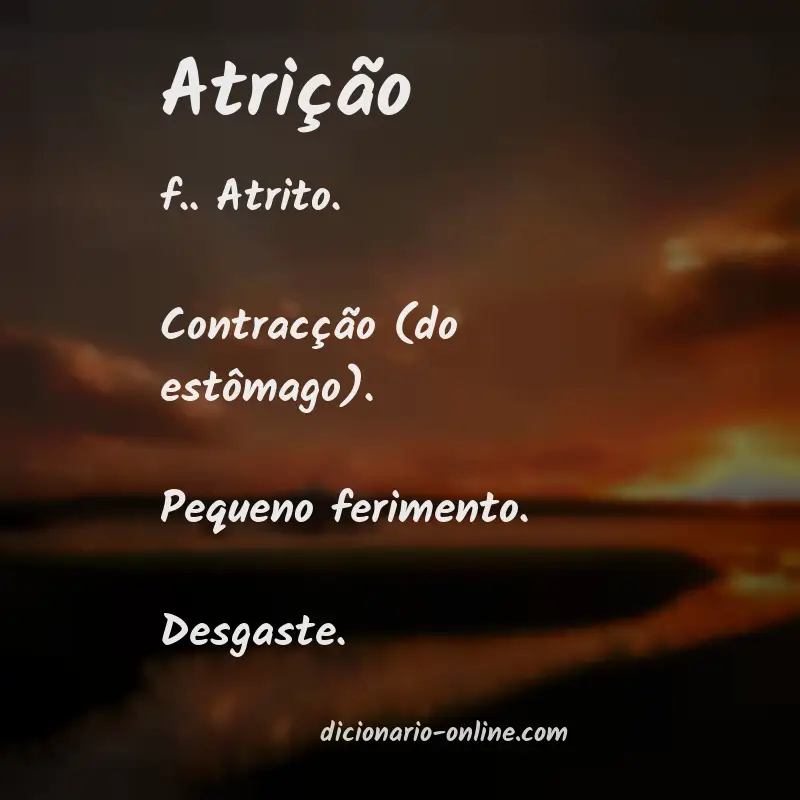 Significado de atrição