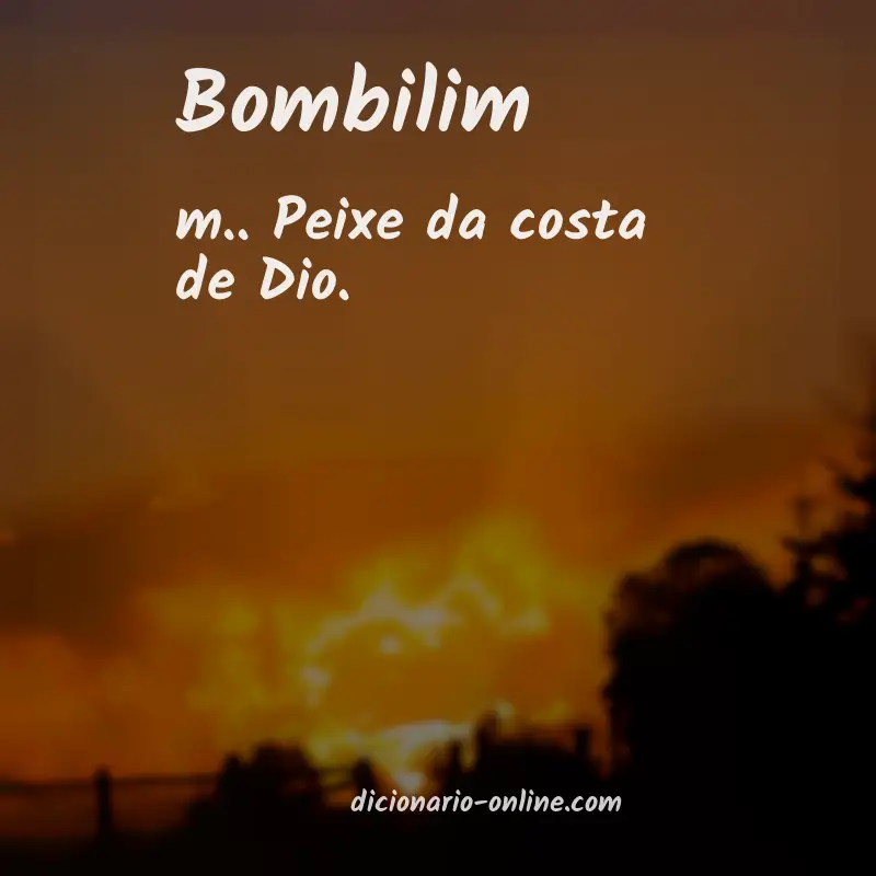Significado de bombilim
