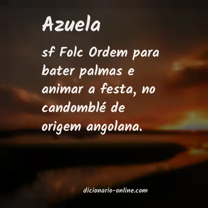 Significado de azuela