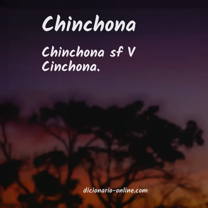 Significado de chinchona