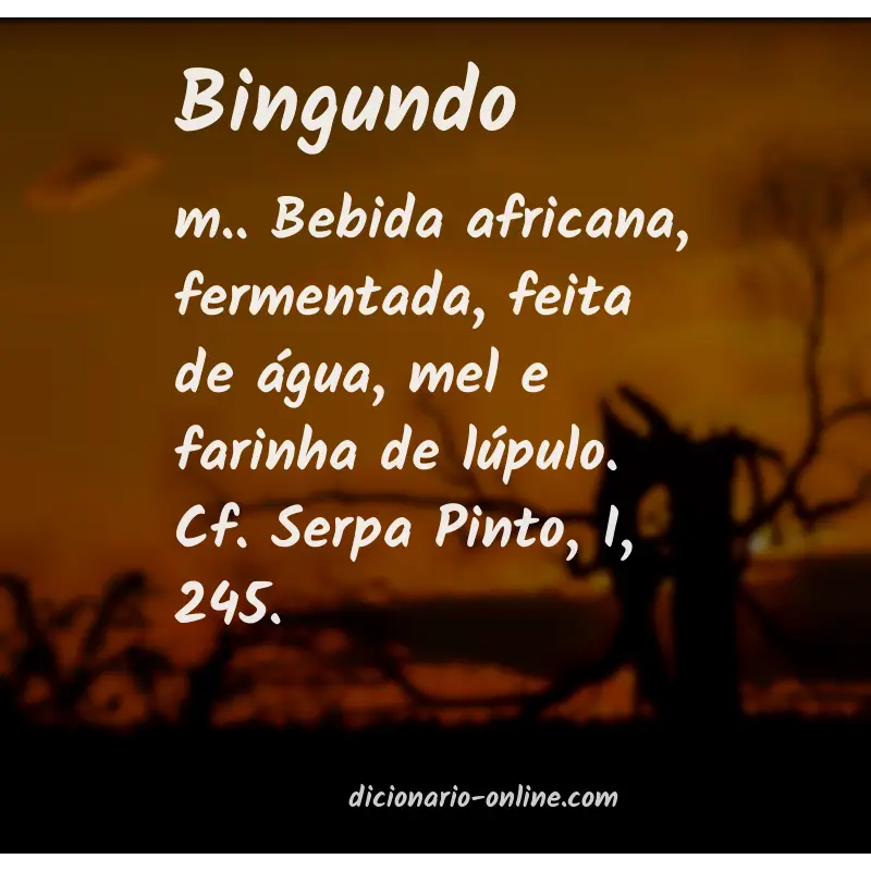 Significado de bingundo