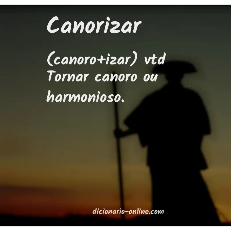 Significado de canorizar