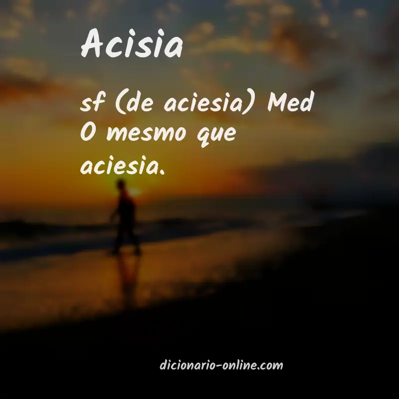 Significado de acisia