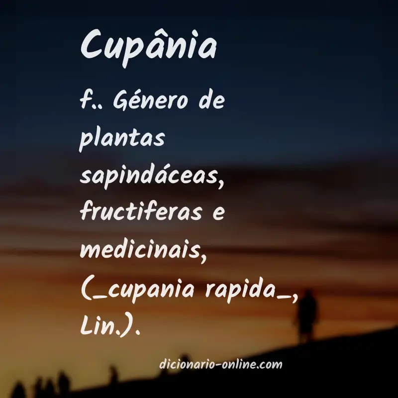 Significado de cupânia