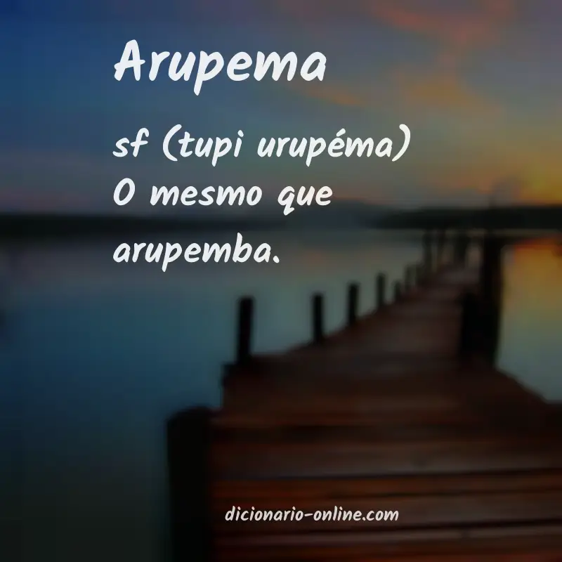 Significado de arupema