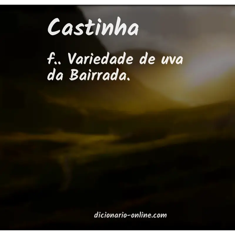 Significado de castinha