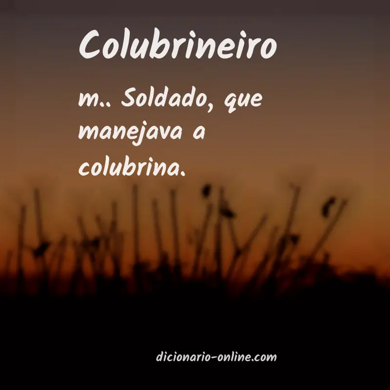 Significado de colubrineiro