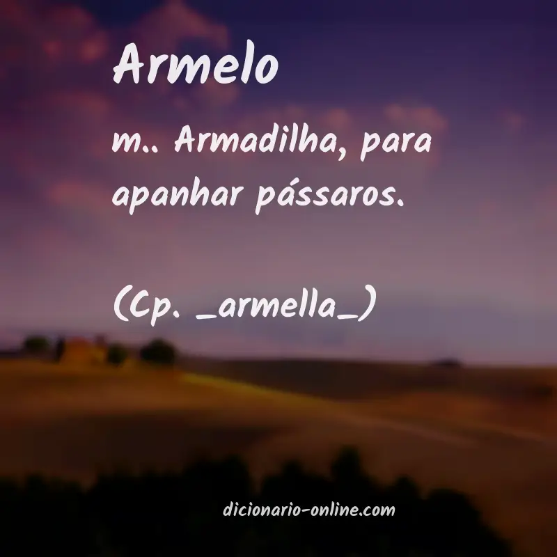 Significado de armelo