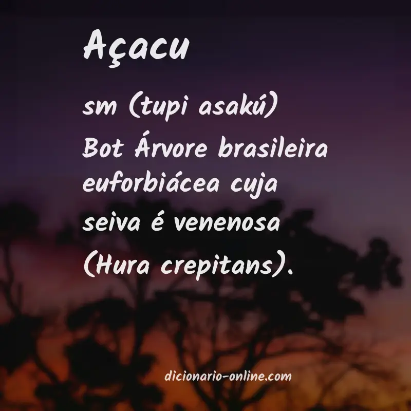 Significado de açacu
