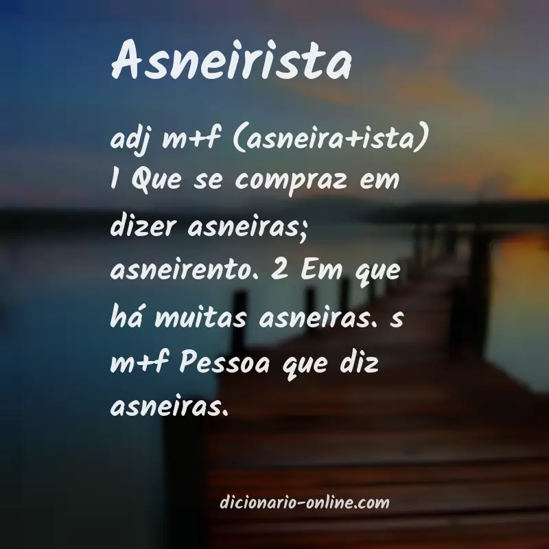 Significado de asneirista