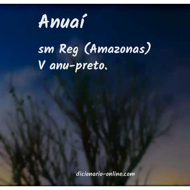 Significado de anuaí