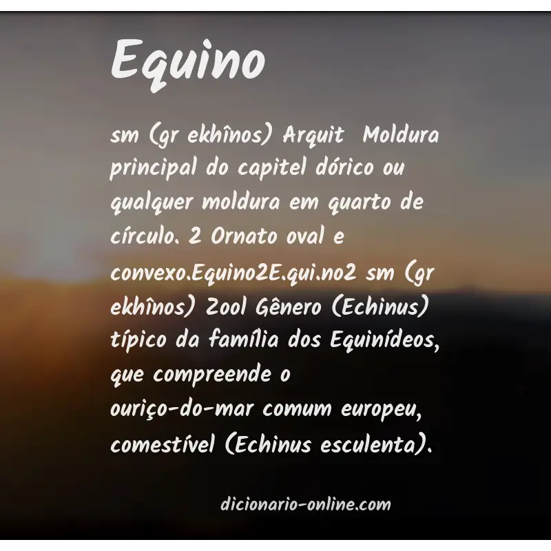 Significado de equino