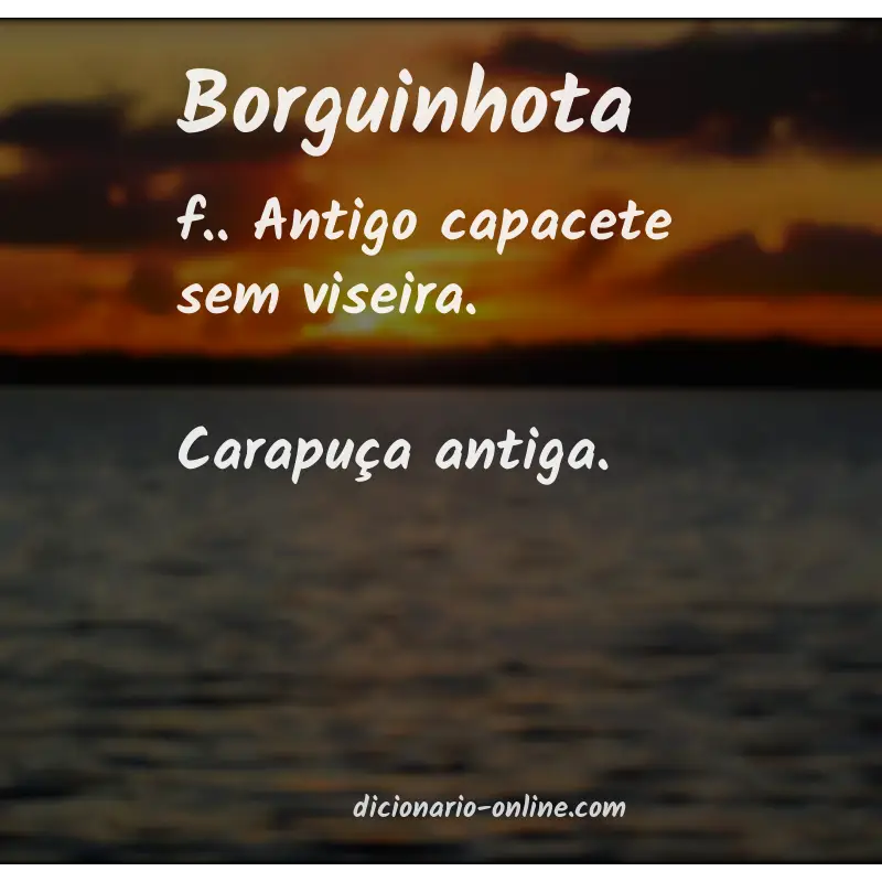 Significado de borguinhota