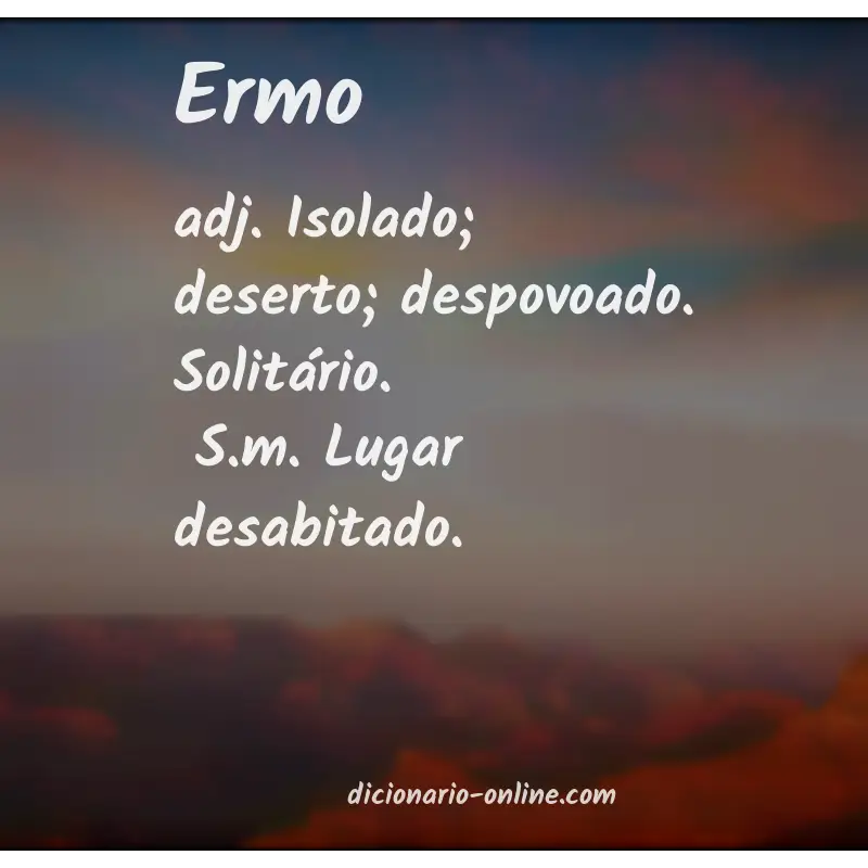 Significado de ermo