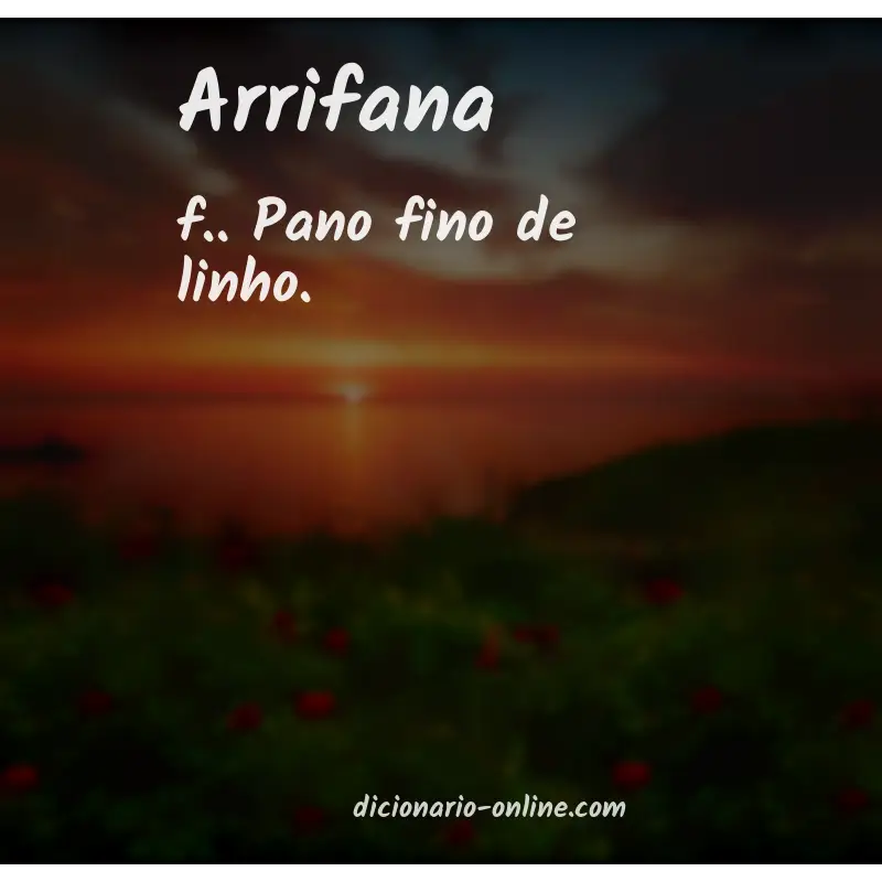 Significado de arrifana