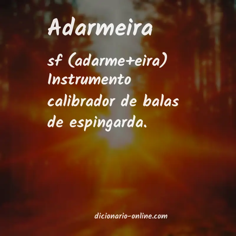 Significado de adarmeira