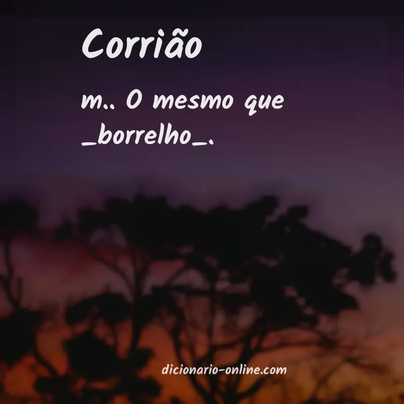 Significado de corrião