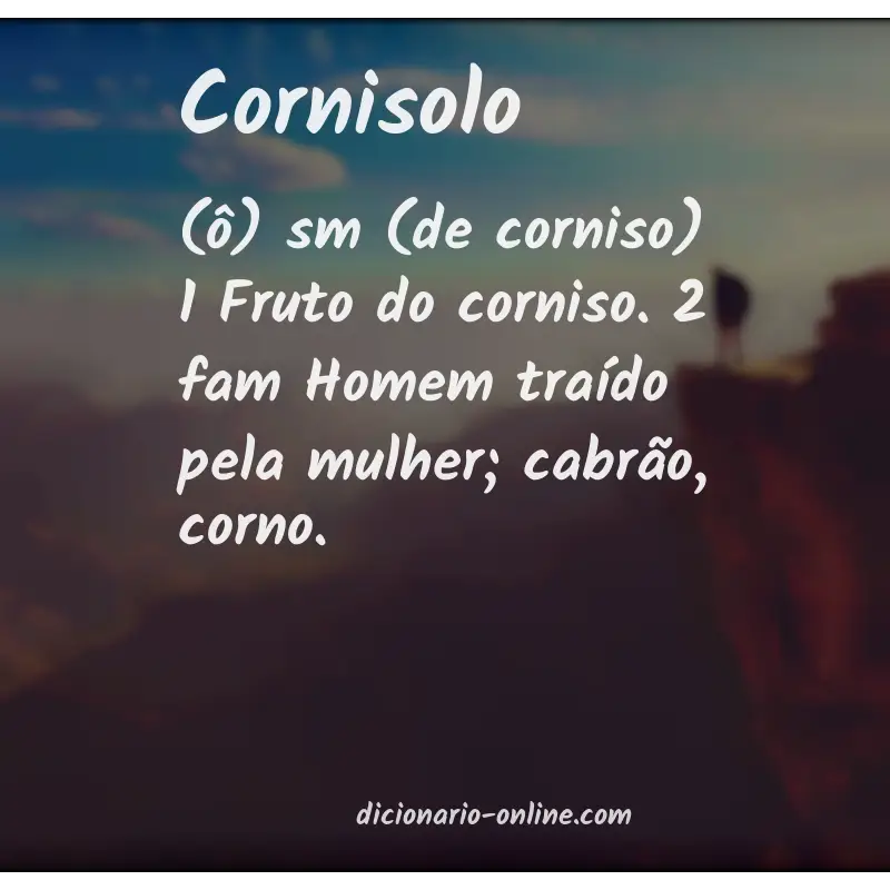 Significado de cornisolo
