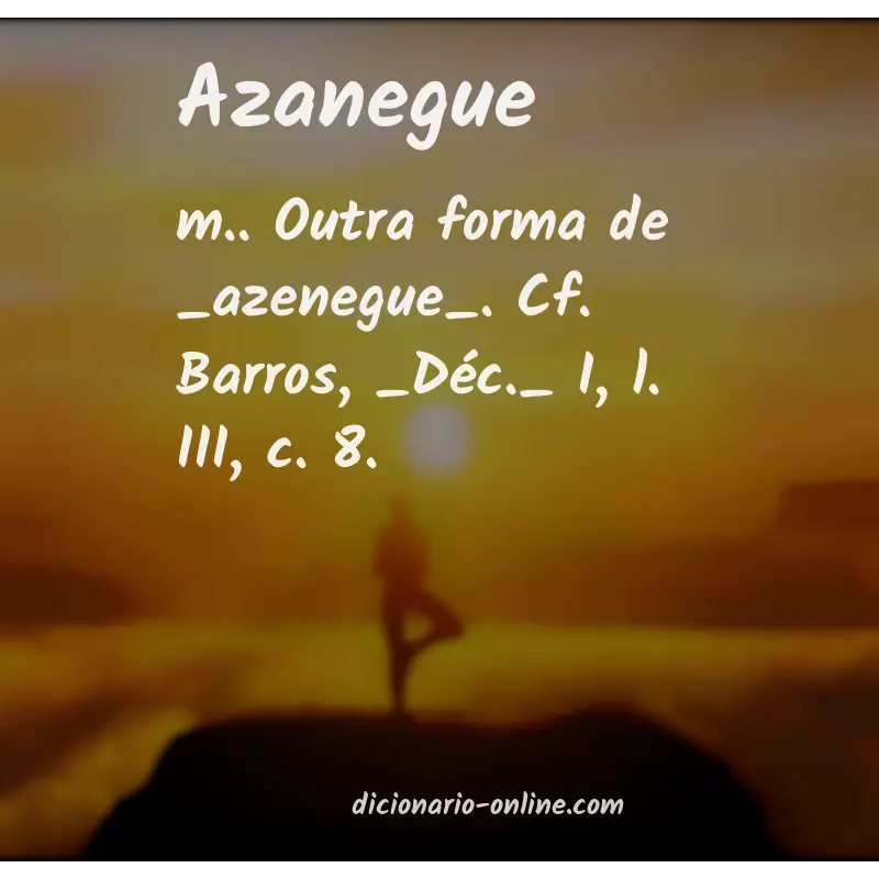 Significado de azanegue